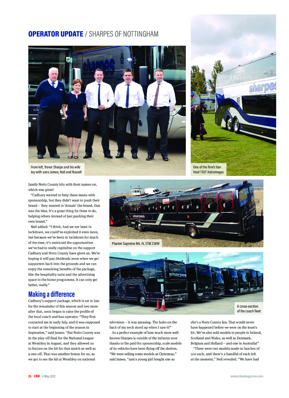 Sharpes of Nottingham Route One Article